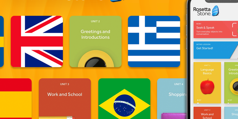 Learn up to 25 languages with lifetime access to the highly-rated Rosetta Stone app